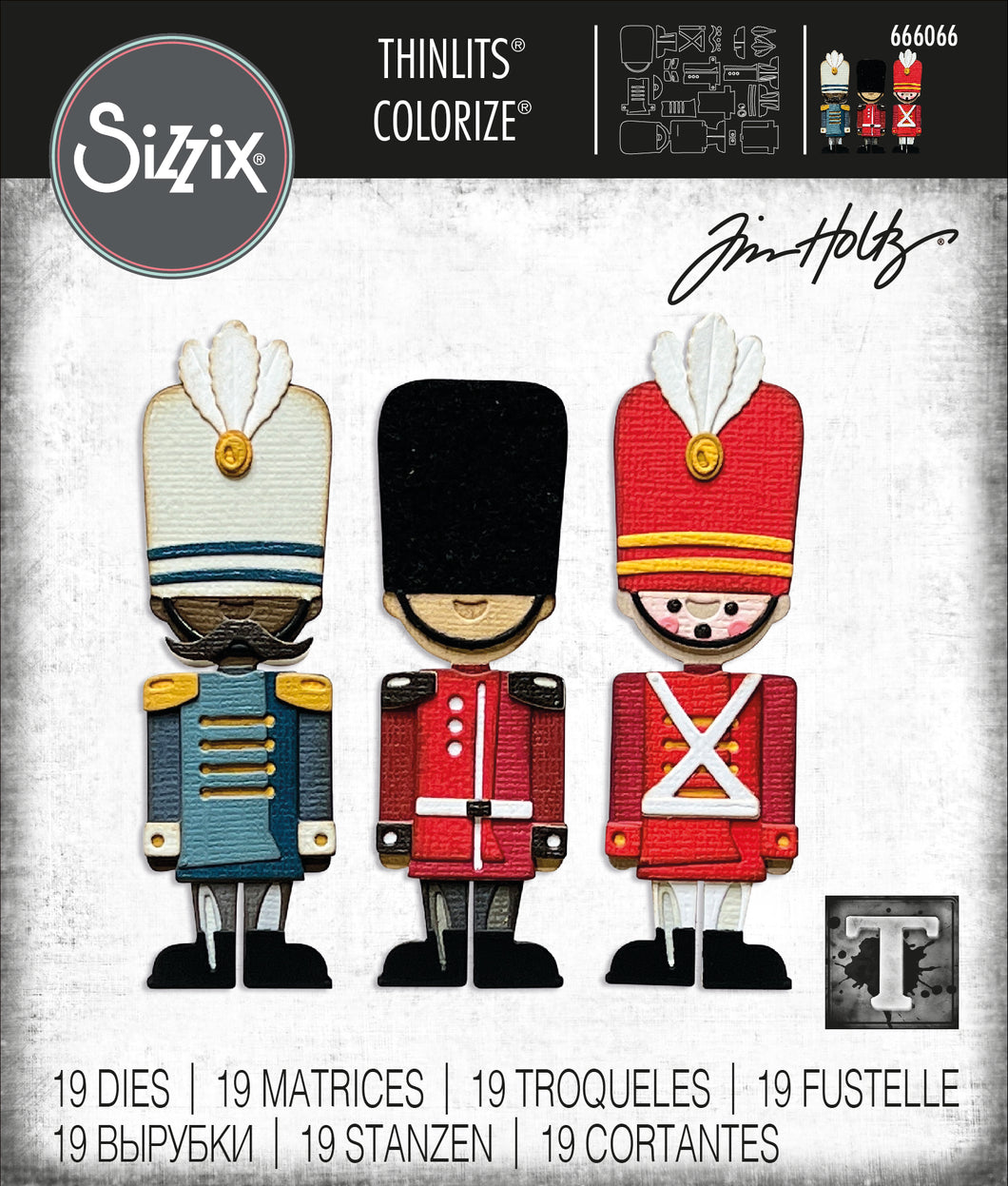Sizzix Thinlits Die Set Colorize Harvey by Tim Holtz (666066)