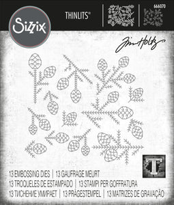 Sizzix Thinlits Die Set Pine Patterns by Tim Holtz (666070)