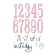Sizzix Thinlits Die Set Fabulous Birthday Numbers (666230)