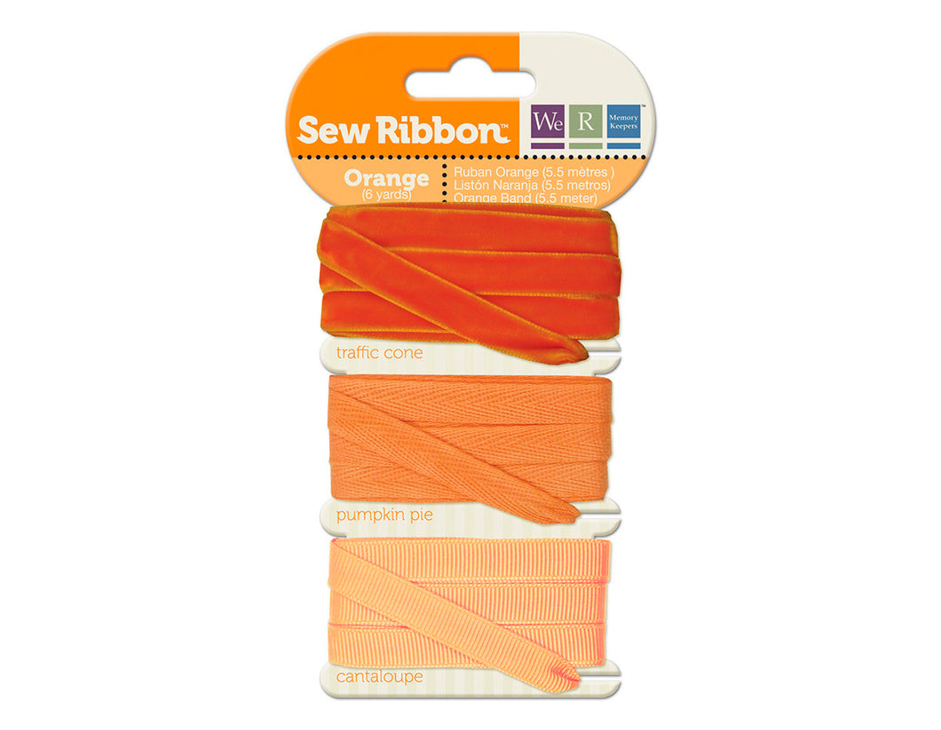 We R Memory Keepers Sew Ribbon Orange (71230-5)