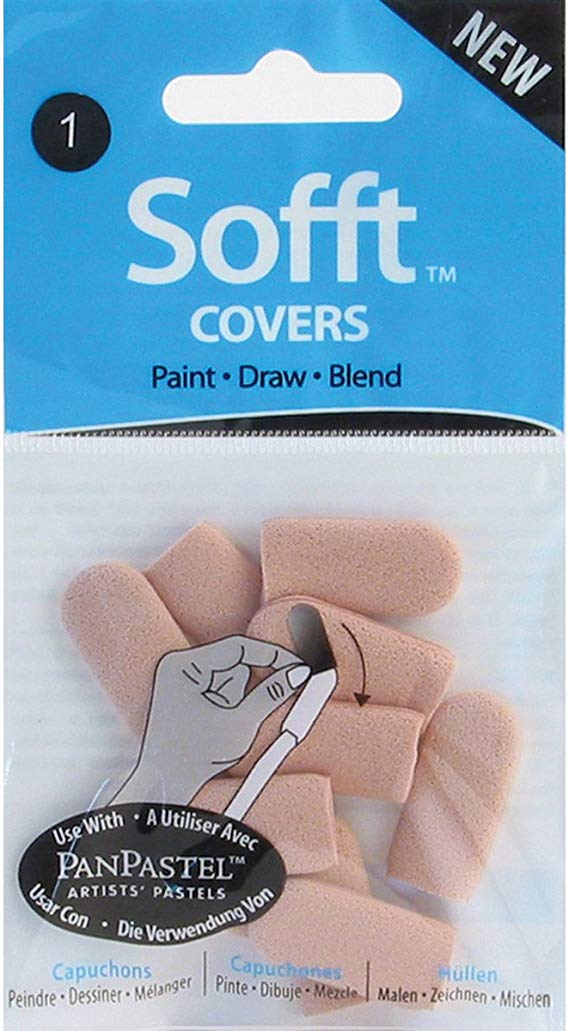  Sofft Tool 65100 Mixed Pack of Palette Knives and Covers for  PanPastel Artist Painting Pastels