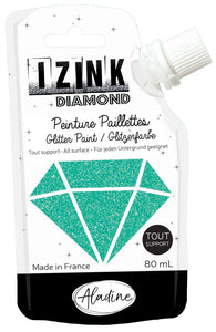 Aladine IZINK Diamond Glitter Paint Turquoise (80838)