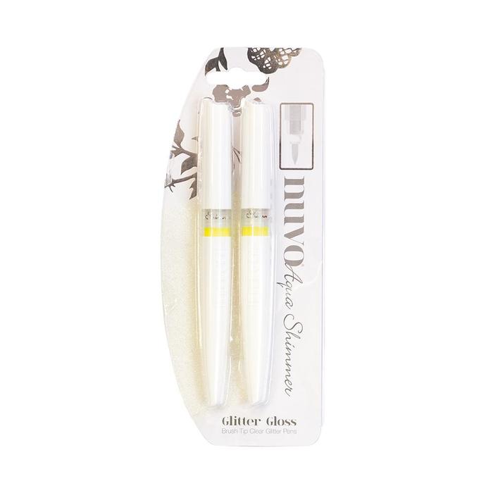 Nuvo Aqua Shimmer Glitter Gloss Pen 2 Pack (888N)