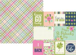 Simple Stories - St. Patrick's Day 12x12 Double Sided Paper - 3x4 & 4x6 Journaling Cards (9443)