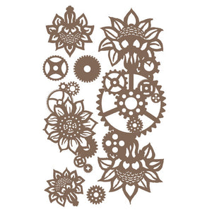 Finnabair Decorative Chipboard Machine Floral Decors (968885)