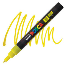 Load image into Gallery viewer, Posca Glitter Marker Yellow 0.9-1.3mm Bullet Shaped PC-3ML
