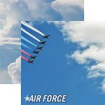 Reminisce Scrapbook Paper - 12" x 12" Scrapbook Paper - Air Force Collection - Air Force 1 - AIR-001
