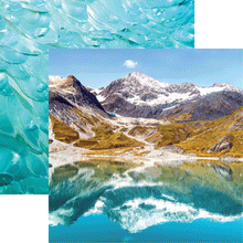 Load image into Gallery viewer, Reminisce Alaska Cruise Collection 12x12 Scrapbook Paper Glacier Bay (ALC-001)
