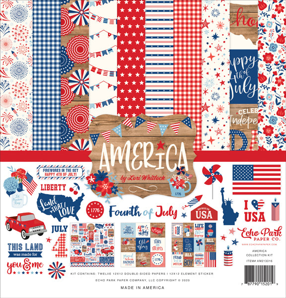 Echo Park Paper Co. America Collection Kit (AM213016)
