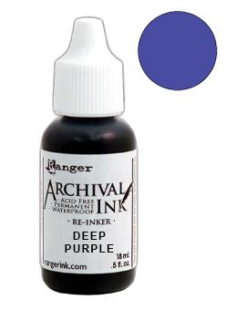 Ranger Archival Ink™ Pads Re-Inker Deep Purple (ARR30478)