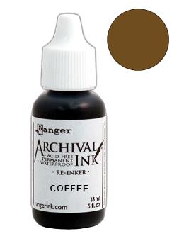 Ranger Archival Ink™ Pads Re-Inker Coffee (ARR30775)