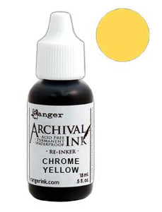 Ranger Archival Ink™ Pads Re-Inker Chrome Yellow (ARR30881)