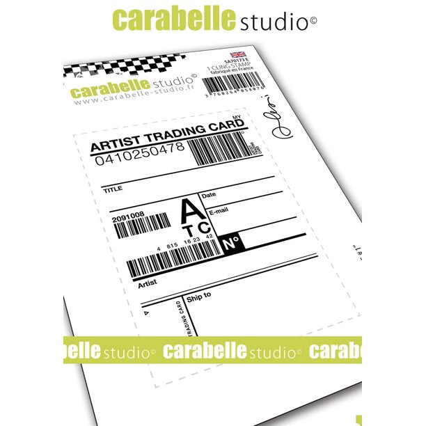 Carabelle Studio Cling Stamp ATC #1 (SA70173 E)