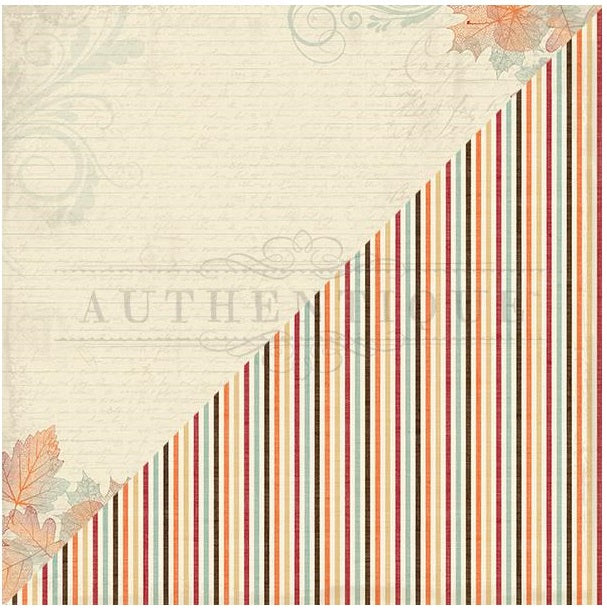 Authentique Scrapbook Paper Bountiful Collection Bountiful Four (BNT004)