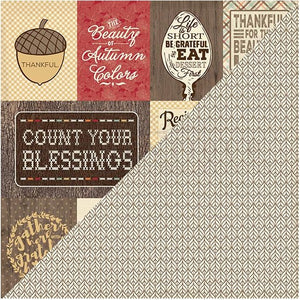 Authentique Scrapbook Paper Bountiful Collection Bountiful Eight (BNT008)