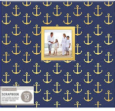 K & Company Patterned Post Bound Window Album Nautical (30-706484)