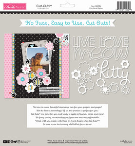 Belle Blvd Chloe Collection Cut Outs Live Love Meow (BB2284)