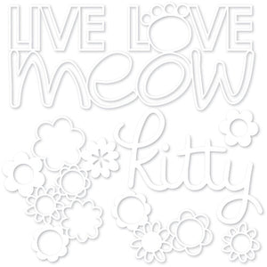 Belle Blvd Chloe Collection Cut Outs Live Love Meow (BB2284)