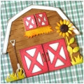 Elizabeth Craft Designs Life is Better on the Farm Collection Barn (1861)