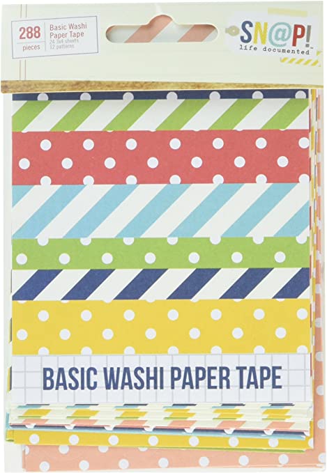 Simple Stories Sn@p Life Documented Basic Washi Paper Tape (7052)