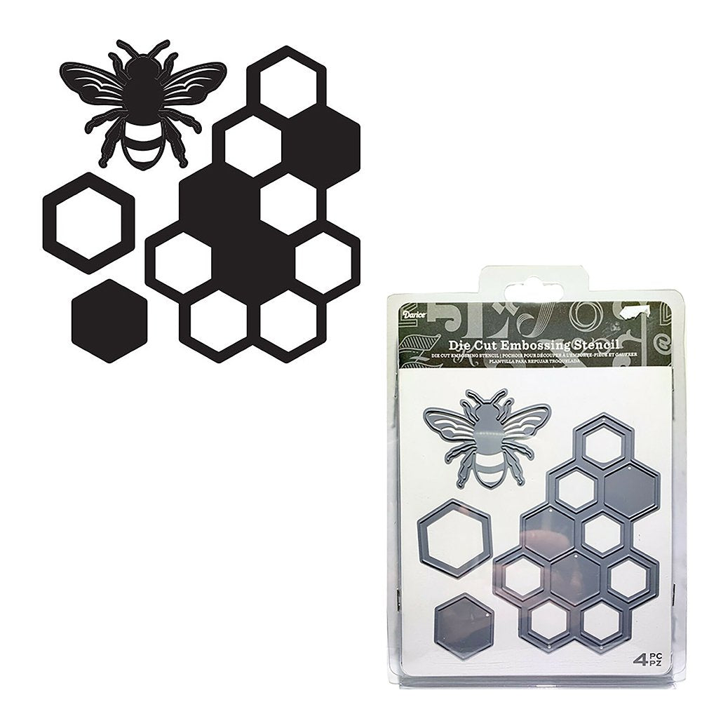 Darice Die Cut Embossing Stencil Bee & Honeycomb (30032573)
