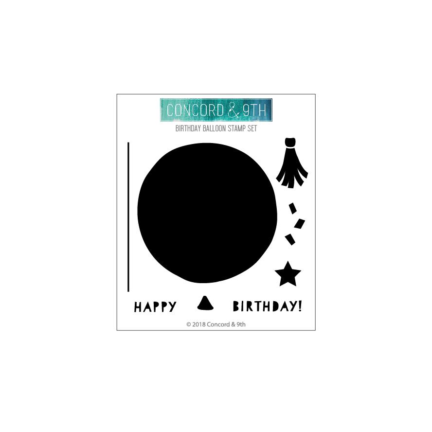 Concord & 9th Birthday Balloon Stamp Set (10436)