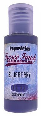 PaperArtsy Fresco Finish Chalk Acrylics Blueberry Translucent (FF106)