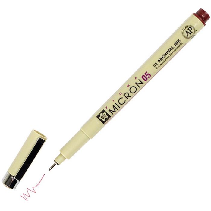 Sakura Pigma Micron Pen Size 05 0.45mm Burgundy (XSDK05#22)