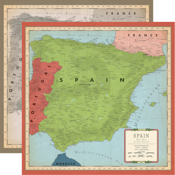 Carta Bella Paper Co. Cartography No. 2 Collection - Spain 12