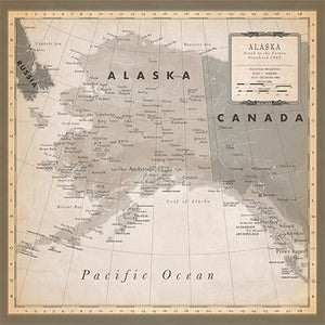 Carta Bella Paper Co. Cartography No. 2 Collection - Alaska 12" x 12" Scrapbook Paper (CBC116007)
