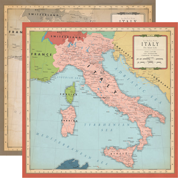 Carta Bella Paper Co. Cartography No. 1 Collection - Italy 12