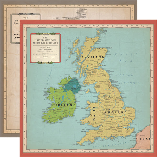 Carta Bella Paper Co. Cartography No. 1 Collection - Great Britain 12
