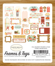 Load image into Gallery viewer, Carta Bella Paper Co Fall Market- Frames and Tags (CBFAM105025)
