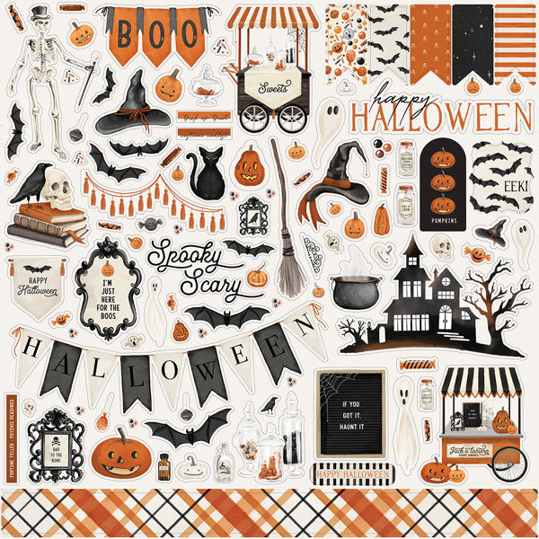 Carta Bella Paper Co. Halloween Market Collection - Element Stickers 12
