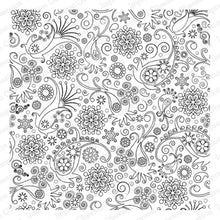 Load image into Gallery viewer, Impression Obsession Cover-A-Card Background Stamp Paisley Crystal (CC036)
