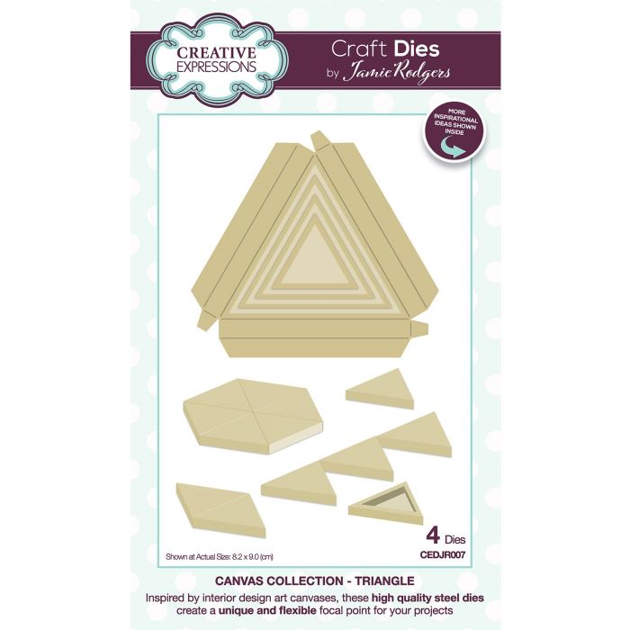 Creative Expressions Craft Dies by Jamie Rodgers Canvas Collection Triangle (CEDJR007)