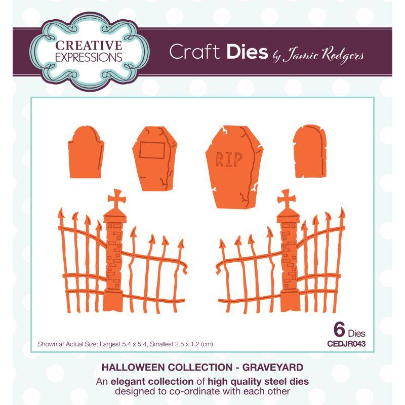 Creative Expressions Craft Dies by Jamie Rodgers Halloween Collection Graveyard (CEDJR043)