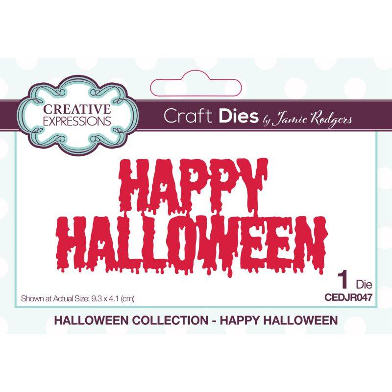 Creative Expressions Craft Dies by Jamie Rodgers Halloween Collection Happy Halloween (CEDJR047)