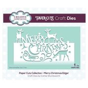 Creative Expressions Paper Cuts Craft Dies Merry Christmas Edger (CEDPC1083)