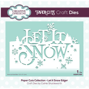 Creative Expressions Paper Cuts Craft Dies Let It Snow (CEDPC1084)