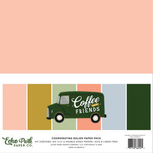 Load image into Gallery viewer, Echo Park Paper Co. 12x12 Coordinating Solids Paper Pack - Coffee And Friends (CF230015)
