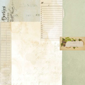49 and Market Curators Meadow Collection 12x12 Scrapbook Paper Field Notes (CM-37179)