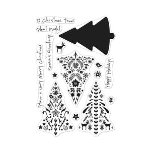 Hero Arts Polyclear Stamps Color Layering Nordic Tree (CM374)