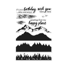 Load image into Gallery viewer, Hero Arts Color Layering Mountains at the Lake Clear Stamps (CM423)
