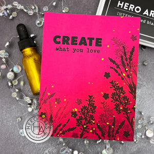 Hero Arts Stamp Art Journal Messages (CM619)