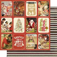 Authentique - 12" x 12" Scrapbook Paper - Christmas Greetings Collection - Christmas Greetings Five (CMG005)