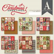Authentique Christmas Greetings Collection 6" x 6" Paper Pad (CMG007)