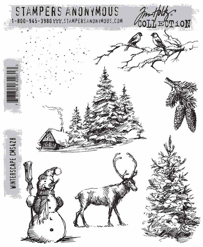 Stampers Anonymous Tim Holtz Collection Winterscape (CMS428)