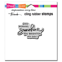 Load image into Gallery viewer, Stampendous! Fran&#39;s Cling Rubber Stamps - Morning Sunshine (CRH333)
