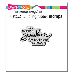 Stampendous! Fran's Cling Rubber Stamps - Morning Sunshine (CRH333)